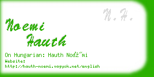 noemi hauth business card